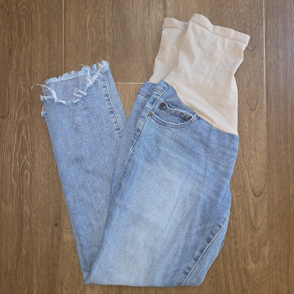 Indigo Blue Women's Maternity Light Blue Jeggings